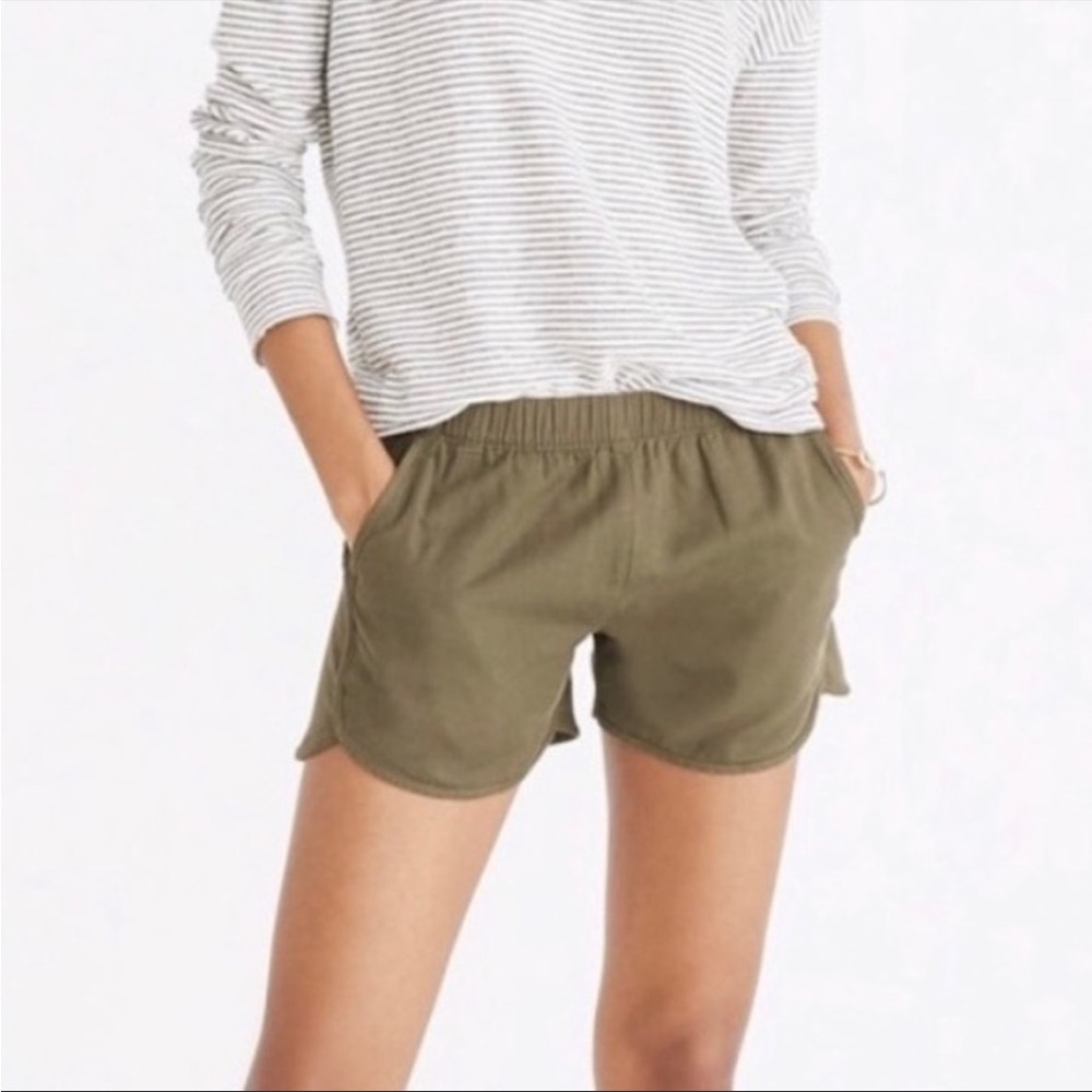 Madewell Pull-On Shorts | Green | Small
